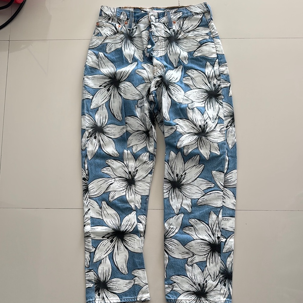 Levi’s x Farm Rio Women's Blue Floral Print Jeans